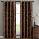 Olivia Embroidered Lined Curtain Panels (Set of 2)-Royal Tradition-104 x 63" Pair-Mocha-Egyptian Linens