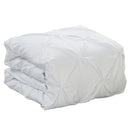 White Oxford Comforter Set Double Needle Luxury Soft Pinch Pleated-Royal Tradition-Egyptian Linens