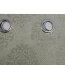 Paisley Thermal Blackout Jacquard Grommet Top Curtain Pair Panels-Royal Tradition-Egyptian Linens
