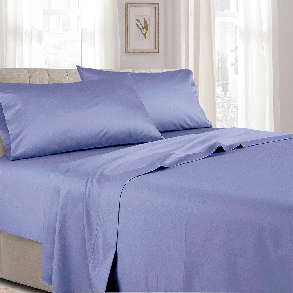 Split California King Soft Pure Cotton Sateen Sheet Set