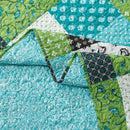 Rebekah Spring Garden Style Oversized Quilt Set Wrinkle-Free Coverlet Set