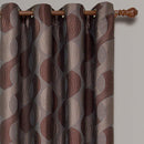 Savanna Inspired Jacquard Curtains Grommet Panels (Set of 2)-Royal Tradition-Egyptian Linens