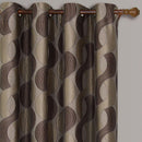Savanna Inspired Jacquard Curtains Grommet Panels (Set of 2)-Royal Tradition-Egyptian Linens