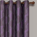 Savanna Inspired Jacquard Curtains Grommet Panels (Set of 2)-Royal Tradition-Egyptian Linens