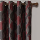 Savanna Inspired Jacquard Curtains Grommet Panels (Set of 2)-Royal Tradition-Egyptian Linens