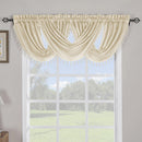 Soho Waterfall Decorative Trim Window Valance 57”wx 37”L (Single)-Royal Tradition-Ivory-Egyptian Linens