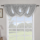 Soho Waterfall Decorative Trim Window Valance 57”wx 37”L (Single)-Royal Tradition-Silver-Egyptian Linens