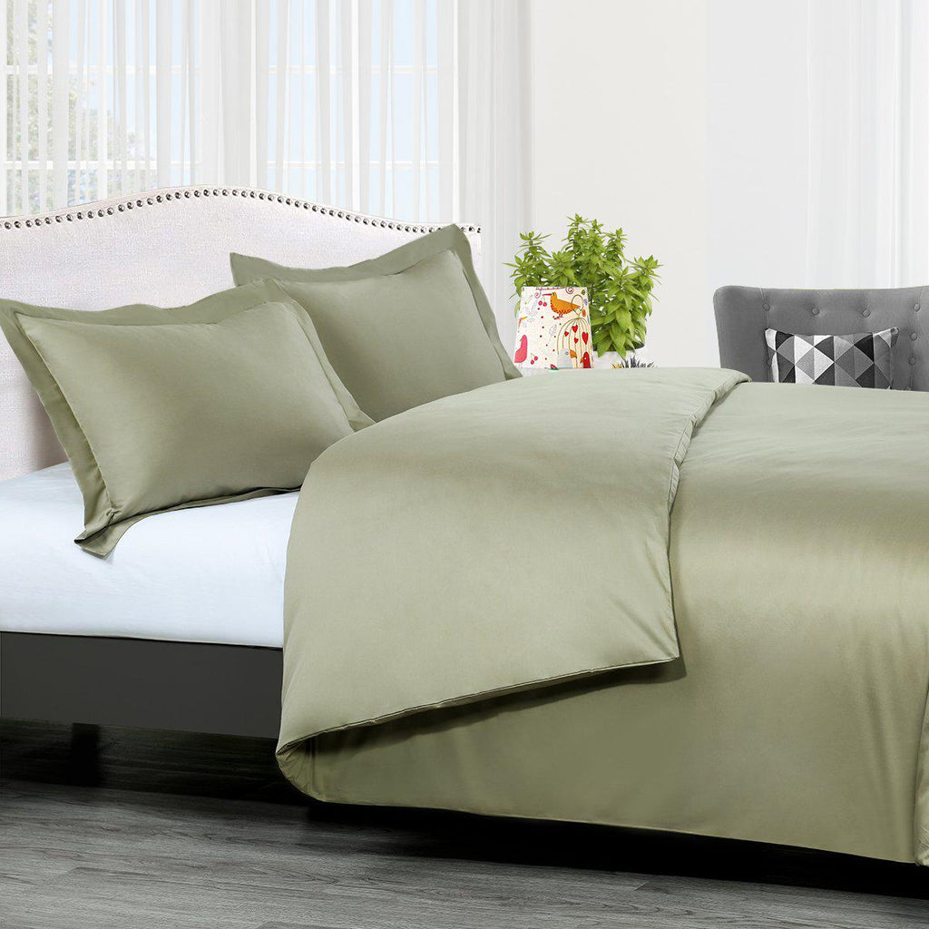 Duvet Cover Set Solid 300 Thread count