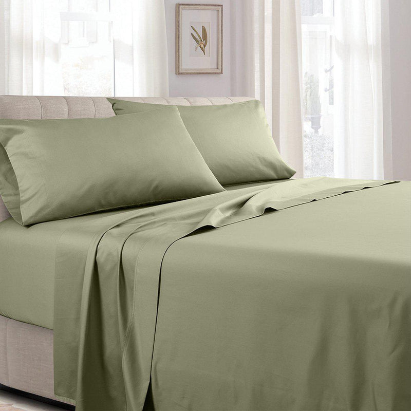 Attached Waterbed Sheet Set - Solid 300 Thread Count