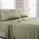 Split Queen Bed Sheet Set - Solid 340 Thread Count