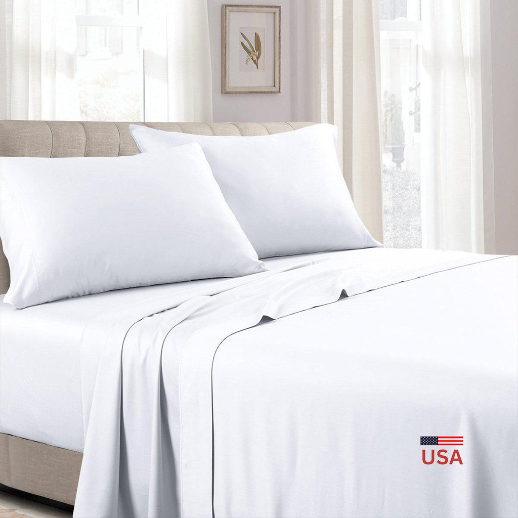 Unattached 100% Cotton Sateen Waterbed Sheets USA