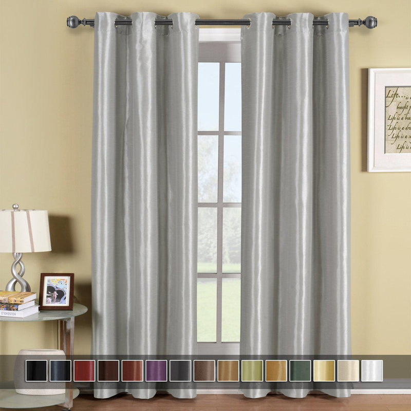 Soho Thermal Blackout Grommet Top Curtain Panels (Single)-Royal Tradition-Egyptian Linens