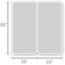 Split Adjustable Dual King Sheets - Solid 300 Thread count