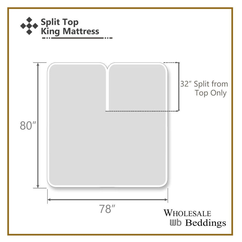 Split King Dual King Adjustable Bed Sheets Set - Bamboo Cotton (Hybrid)