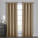 100% Blackout Curtain - Diamond Jacquard Woven Drape Theme (Set of 2)-Royal Tradition-54 x 63" Pair-Taupe-Egyptian Linens