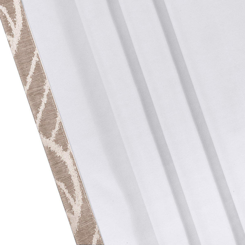 Pair Hilton Blackout Curtains Jacquard Thermal Insulated Set of 2 Panels-Royal Tradition-Egyptian Linens