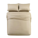 Flex King ( Top Split King) Sheet Set - Eucalyptus 600TC Tencel Lyocell-Abripedic-Taupe-Egyptian Linens