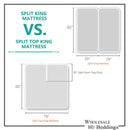 Luxury Split King Adjustable Bed Sheets 100% Cotton 600 Thread Count Damask Striped-Royal Tradition-Egyptian Linens