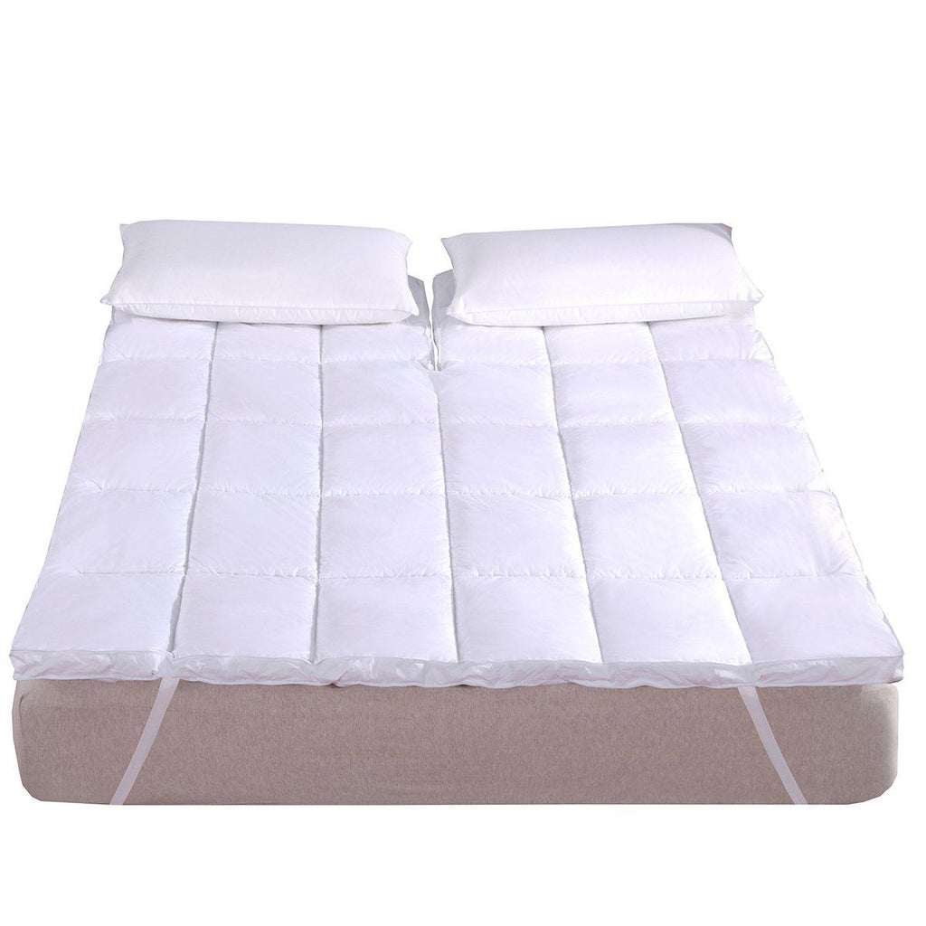 Top Split King 2 Inch Thick Mattress Topper 100% Cotton Shell