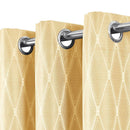 100% Blackout Curtain Jacquard Thermal Insulated Victoria Panels ( Set Of 2)-Royal Tradition-Egyptian Linens