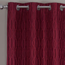 Voyage Jacquard Thermal Blackout Grommets Curtain Panels (Set of 2) in 63, 84, 96 OR 108 inch long-Royal Tradition-Egyptian Linens