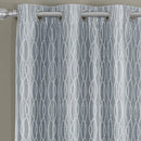 Voyage Jacquard Thermal Blackout Grommets Curtain Panels (Set of 2) in 63, 84, 96 OR 108 inch long-Royal Tradition-Egyptian Linens