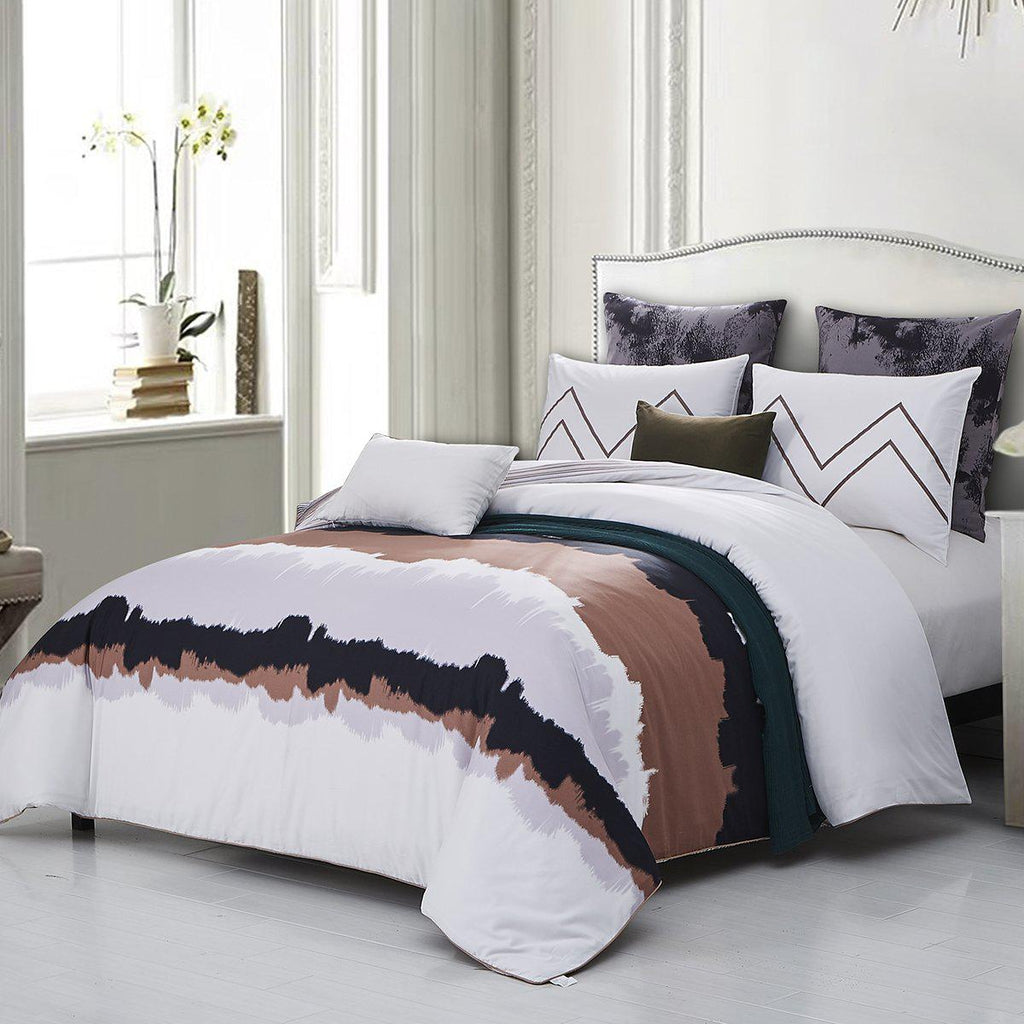 Water 7 Piece Cotton Duvet Cover Set