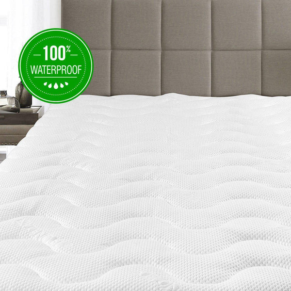 Waterproof Lyocell from Eucalyptus Tencel Jacquard Mattress Pad-Royal Tradition-Twin XL-Egyptian Linens