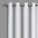 100% Blackout Curtain - Diamond Jacquard Woven Drape Theme (Set of 2)-Royal Tradition-Egyptian Linens