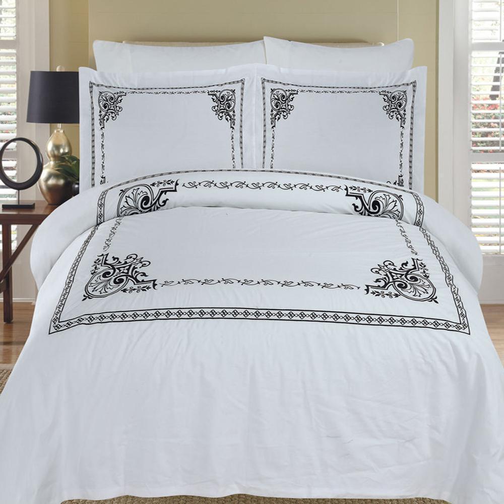 Embroidered Duvet Cover Sets Athena