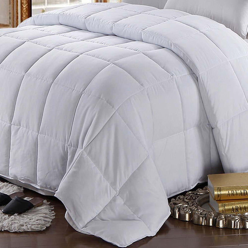 Hypoallergenic Goose Down Feathers Comforter/Duvet Insert-Royal Hotel Bedding-Egyptian Linens