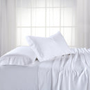 Split King Dual King Adjustable Bed Sheets Set - Bamboo Cotton (Hybrid)-Royal Tradition-White-Egyptian Linens
