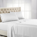 Split King Adjustable Sheet Set - Eucalyptus Tencel Lyocell 600 Thread Count-Abripedic-White-Egyptian Linens