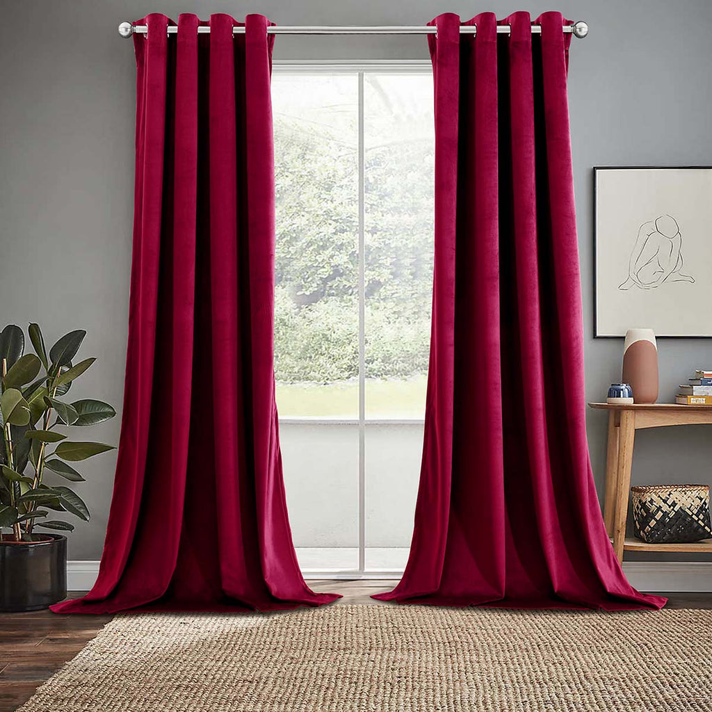 Heavyweight Velvet Grommet Curtain Panels