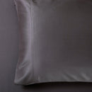 Silky Cotton, Bamboo-Cotton Blended 2 Pillowcases (Hybrid)-Royal Tradition-Standard Pillowcases Pair-Charcoal-Egyptian Linens