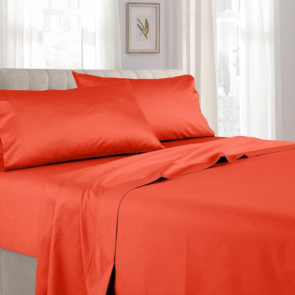 Olympic Queen Sheet Set Solid 600 Thread Count
