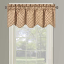 Diamond Pintuck Lined Valance Scalloped Decorative 52"Wx19"L (Single)-Wholesale Beddings