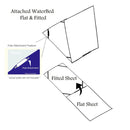 Attached Waterbed Sheet Set Solid 600 Thread Count-Royal Tradition-Egyptian Linens