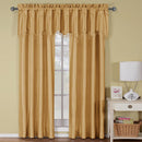 Soho Faux Silk Rod Pocket Curtain Panels- Matching Valance (Single)-Royal Tradition-Egyptian Linens