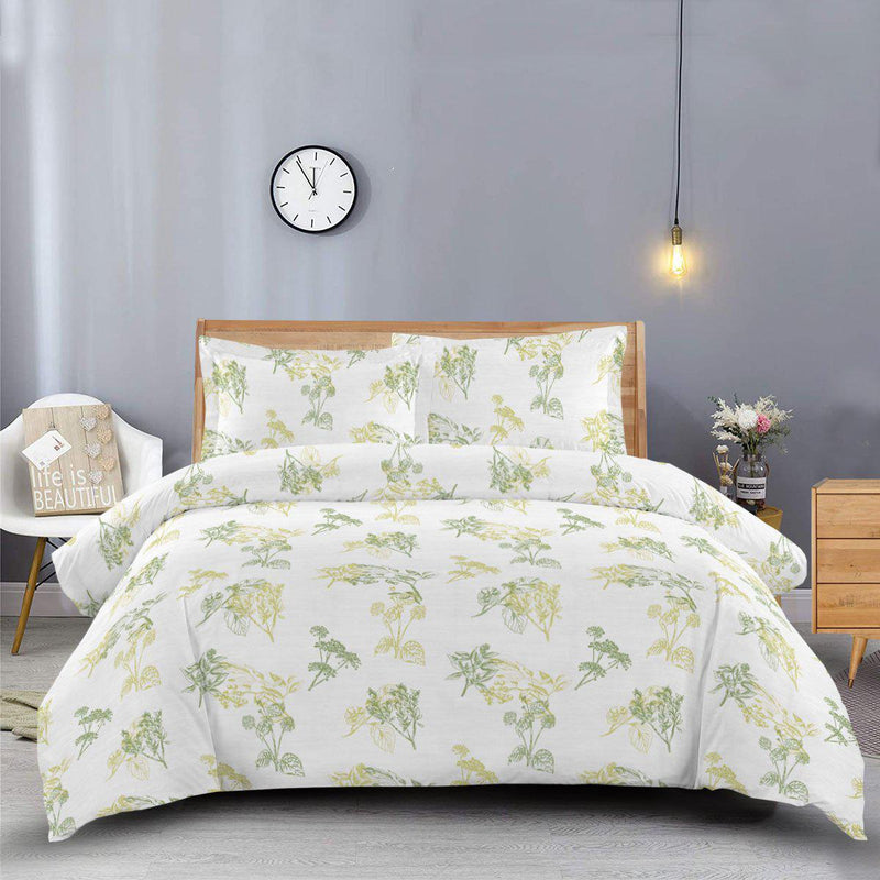 Heavyweight Printed Flannel Duvet Covers 170GSM - Hedgerow-Egyptian Linens