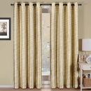 Geneva Lined Energy Saving Black-Out Grommet Curtain Panel Single-Royal Tradition-52 x 84" Panel-Ivory-Egyptian Linens