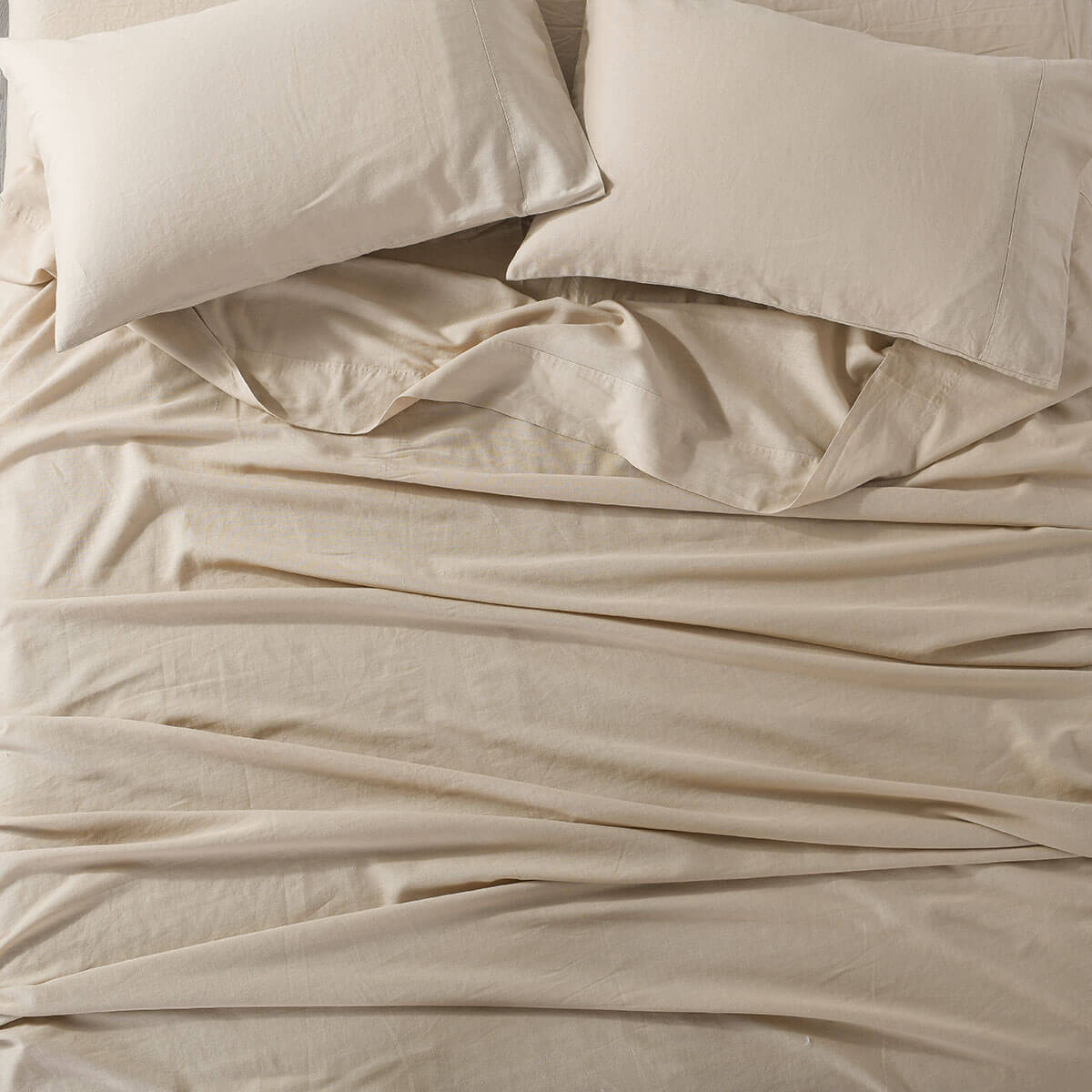 Linen Sheet Set 15” Deep Pocket - 150GSM Pre-Washed