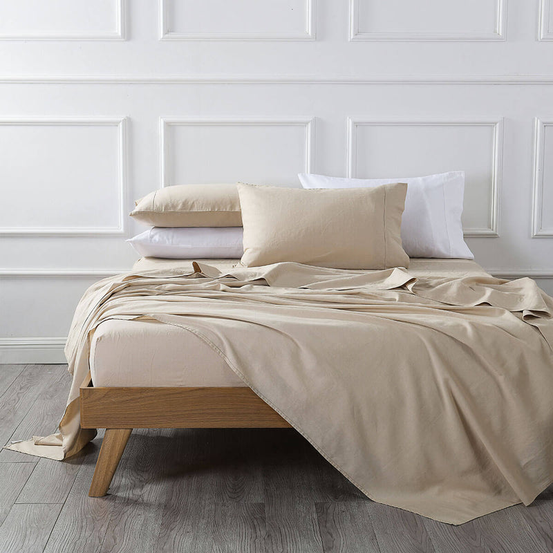 Linen Sheet Set 15” Deep Pocket - 150GSM Pre-Washed
