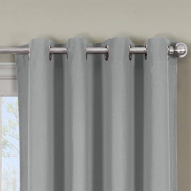 Luxor Heavyweight 100% Cotton Room-Darkening Grommet Curtains Single Panel-Royal Tradition-Egyptian Linens