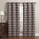 Printed Mansoon Triple Weave Blackout Curtain Panels 76"Wx84"L(Set Of 2)-Royal Hotel Bedding-Chocolate-Egyptian Linens