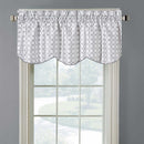 Mirabel Embroidered Lined Valance Scalloped Decorative Rope 52"Wx19"L (Single)-Wholesale Beddings