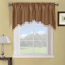 Soho Swag Valance 70"Wx30"L-Royal Tradition-Mushroom-Egyptian Linens