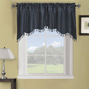 Soho Swag Valance 70"Wx30"L-Royal Tradition-Navy-Egyptian Linens