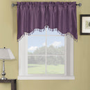 Soho Swag Valance 70"Wx30"L-Royal Tradition-Purple-Egyptian Linens