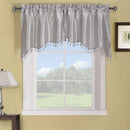 Soho Swag Valance 70"Wx30"L-Royal Tradition-Silver-Egyptian Linens